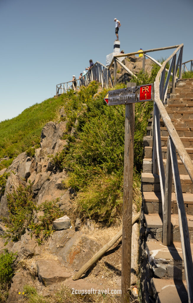 how to get to pr1 pico do arieiro to pico ruvio hike madeira stairway to heaven bucket list madeira