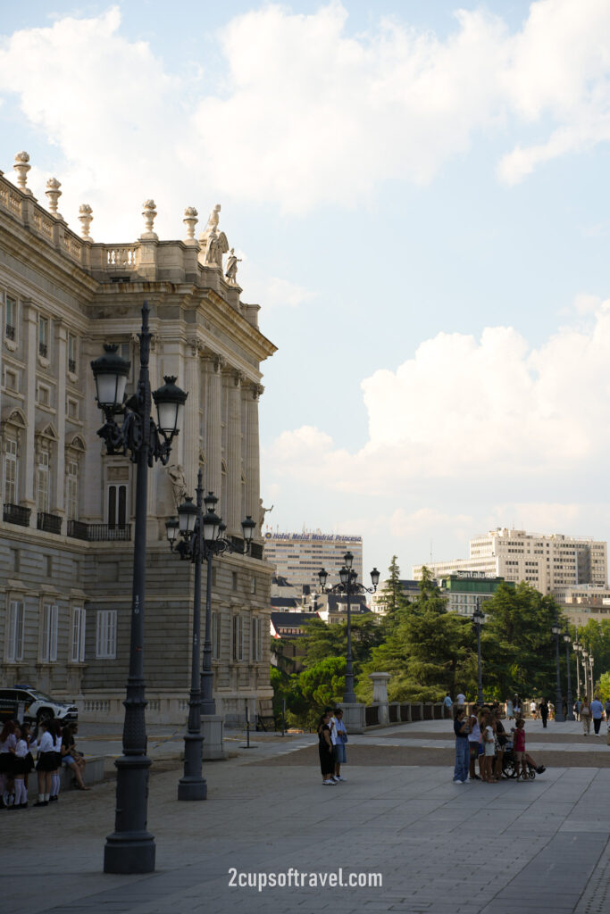 promenade between Temple de Debod and Catedral de Santa Maria royal palace madrid things to do