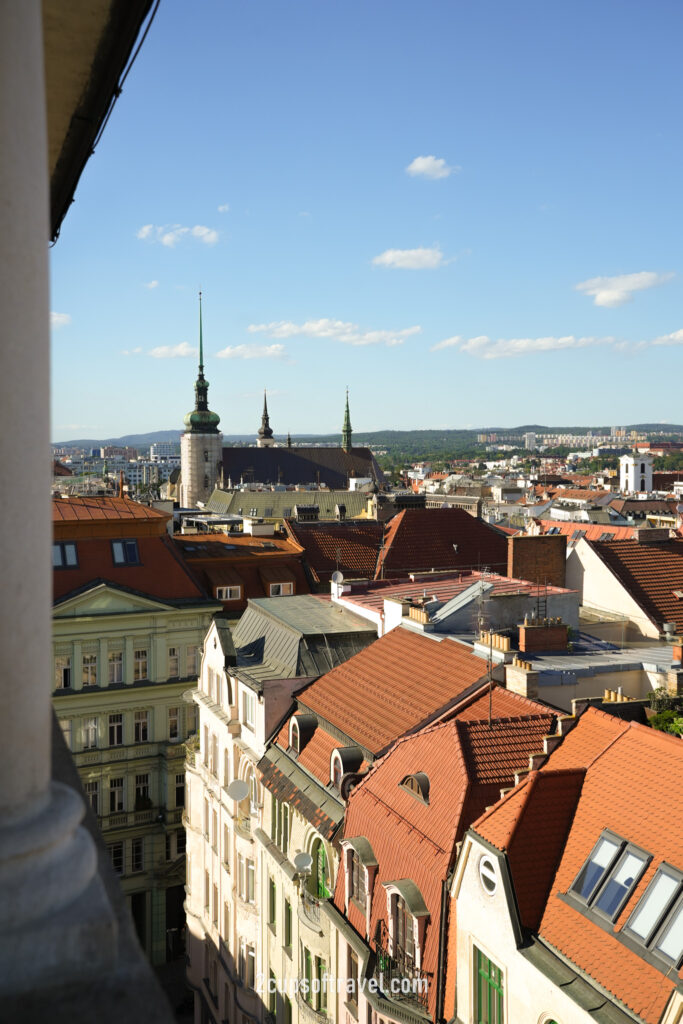 best view of Brno at the Old Town Hall gate view point czech