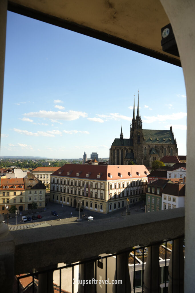 best view of Brno at the Old Town Hall gate view point czech