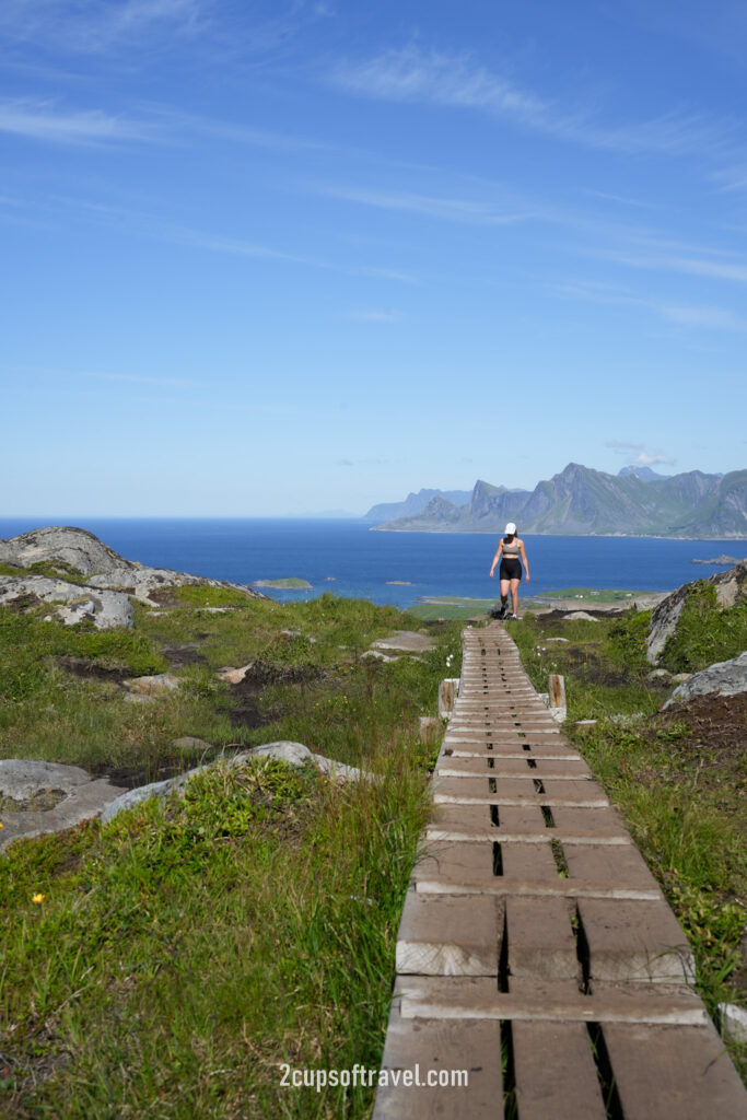 hike to ryten Kvalvika Beach ramberg flaksted lofoten island road trip guide