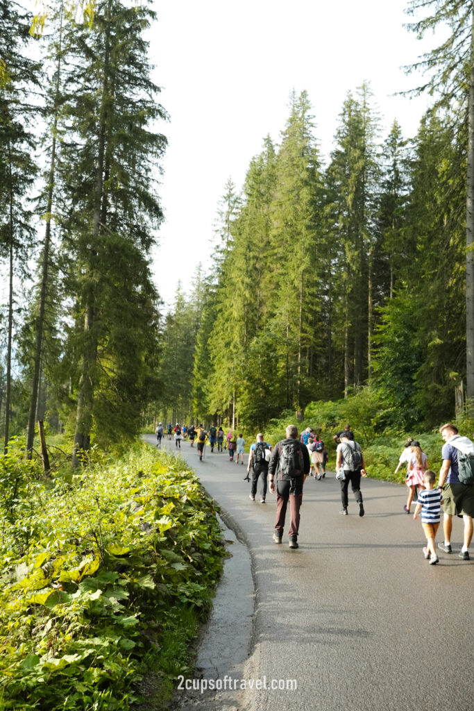 walk to Morskie Oko main trail things to do where to hike