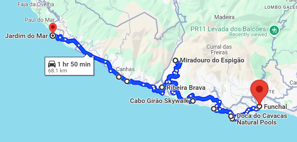 Madeira South West Road Trip Itinerary