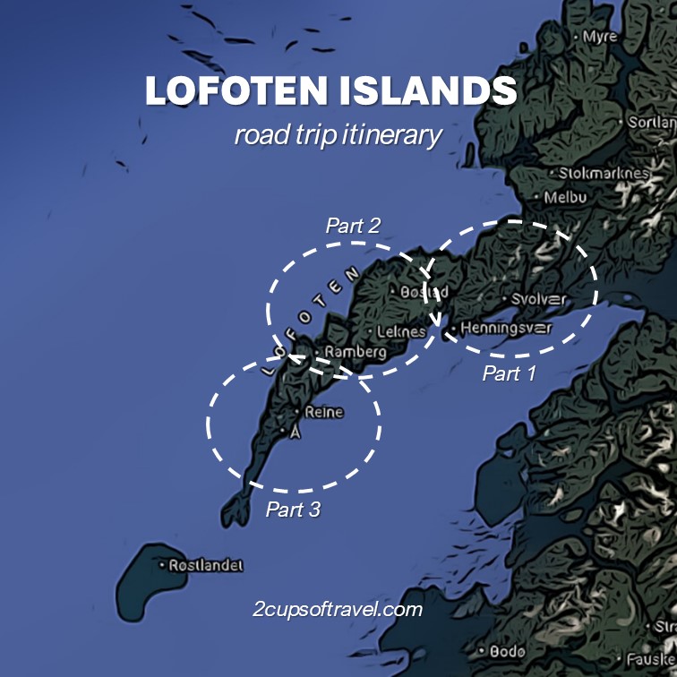 lofoten island road trip itinerary where to visit