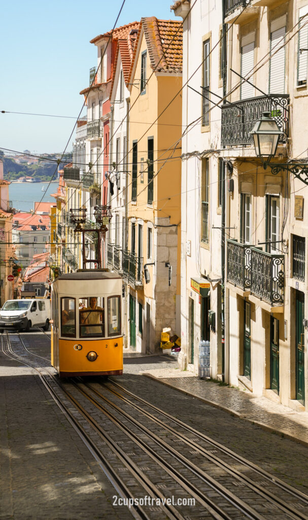 things to do yellow lisbon tram where to see R. da Bica de Duarte Belo funicular barrio alto portugal