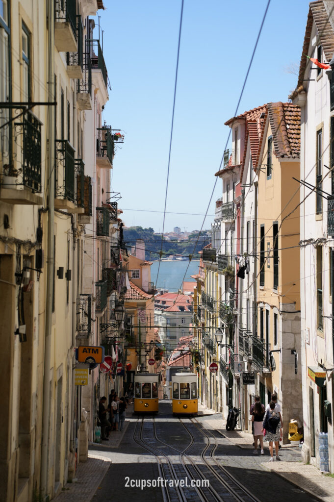 things to do yellow lisbon tram where to see R. da Bica de Duarte Belo funicular barrio alto portugal