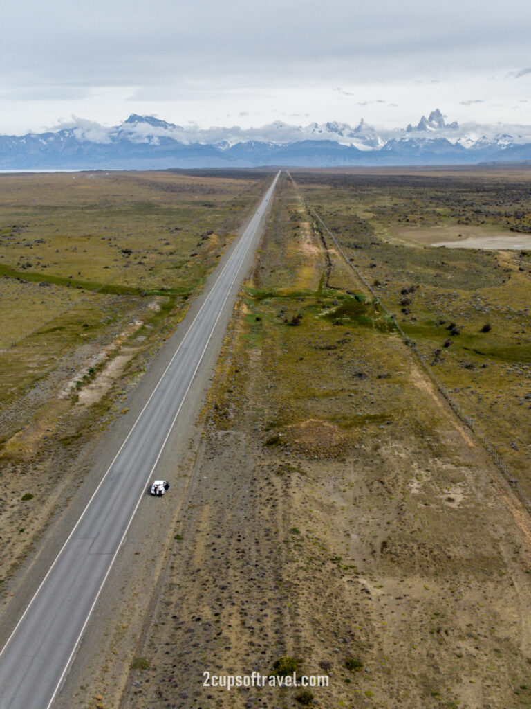 guanaco driving ruta 40 and ruta 23 argentina el chalten patagonia mirador fitzroy hotel la leona