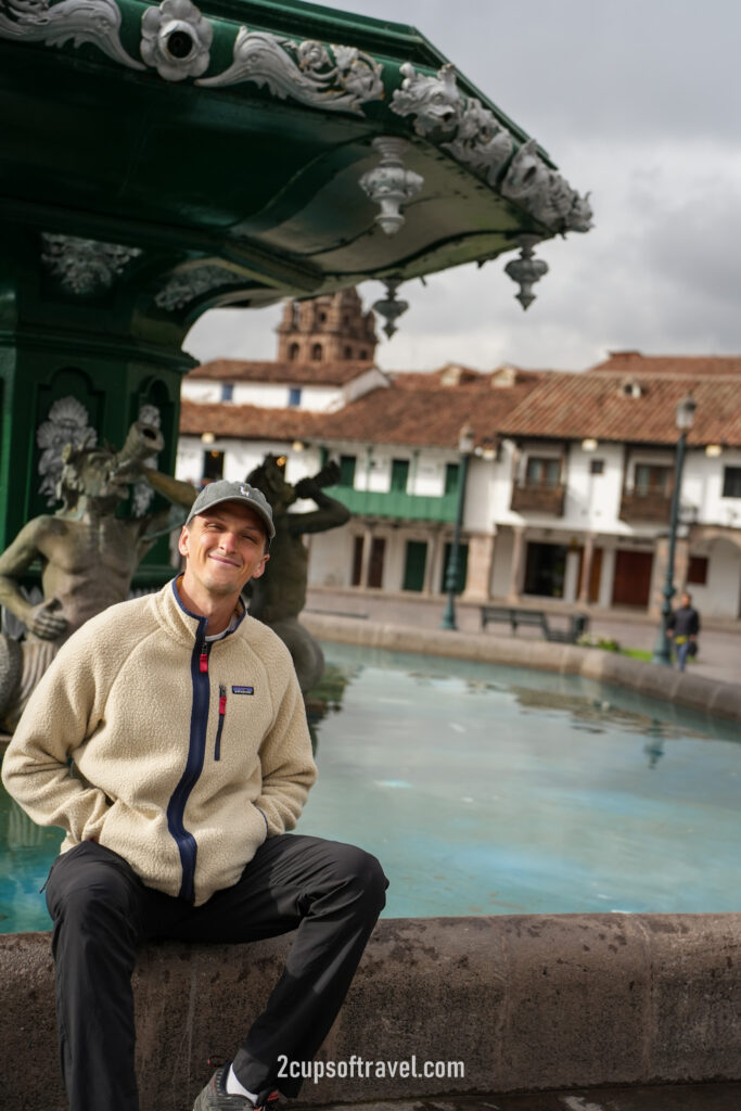 cusco main square people watch things to do guide peru