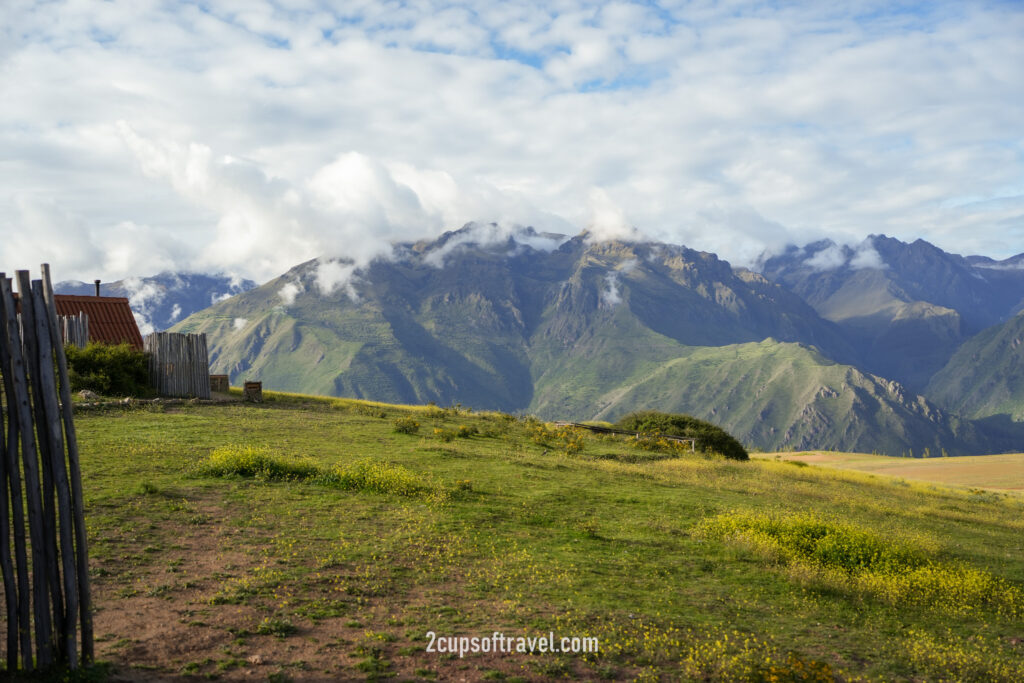 mountain view experience peru sacred valley bucket list do not miss airbnb feed llamas in hot tub