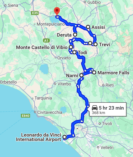 umbria ultimate road trip itinerary where to visit what to know map